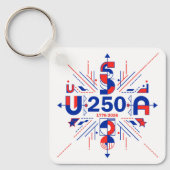 Porte-clés le 250e anniversaire de l'Amérique (Recto)