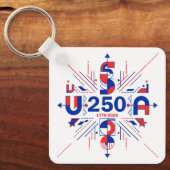 Porte-clés le 250e anniversaire de l'Amérique (Recto)