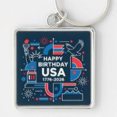 Porte-clés Le 250e anniversaire de l'Amérique (Devant)