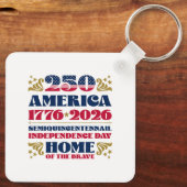 Porte-clés Le 250e anniversaire de l'indépendance de l'Amériq (Verso)