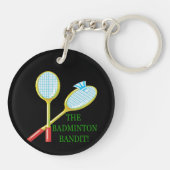 Porte-clés Le bandit de badminton (Dos)