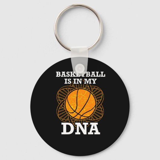Porte-clés Le Basket-Ball Est Dans Mon Adn (Recto)