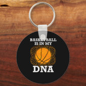 Porte-clés Le Basket-Ball Est Dans Mon Adn (Recto)