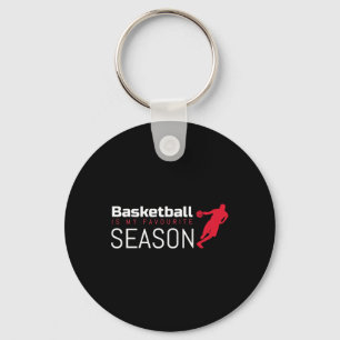 Porte-clés Le Basket-Ball Est Ma Saison Favorite Dribble