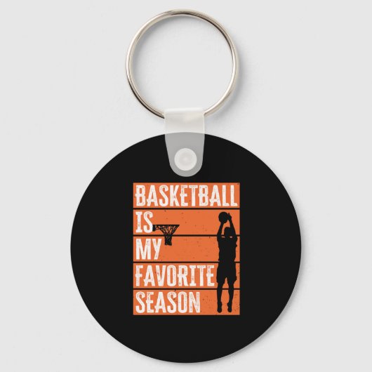 Porte-clés Le Basket Est Ma Saison Préférée (Recto)