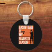 Porte-clés Le Basket Est Ma Saison Préférée (Recto)