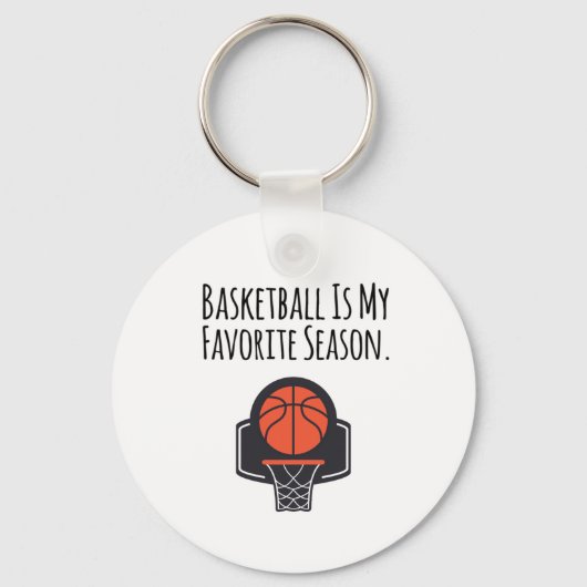 Porte-clés Le Basket Est Ma Saison Préférée (Recto)
