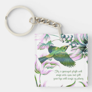 Porte-clés Le bel oiseau pilote - personnalisable - le porte