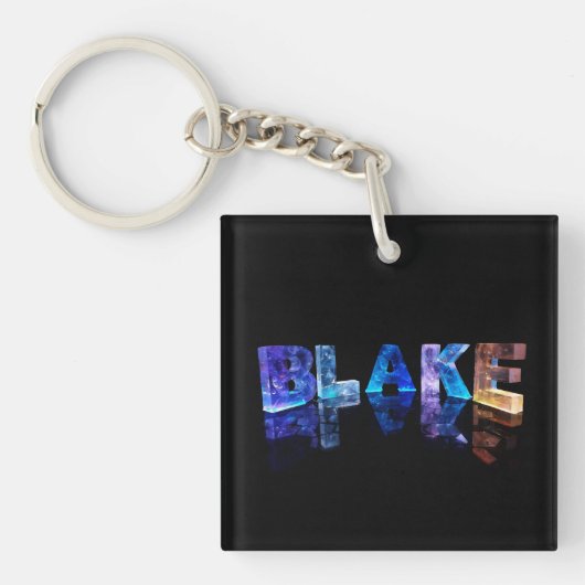 Porte-clés Le Blake nommé dans les lumières 3D (Devant)