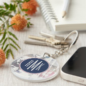 Porte-clés Le blanc du monogramme | cultivent (Devant droit)