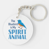 Porte-clés Le Bluebird est mon Spirit Animal (Dos)