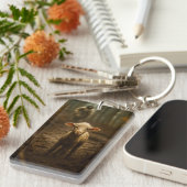 Porte-clés Le Bon Berger et la brebis perdue – Jésus & l'agne (Devant droit)