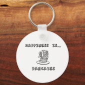 Porte-clés Le bonheur, c'est les crêpes (Recto)