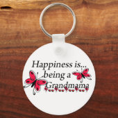 Porte-clés Le Bonheur Est Être Une Grand-Mère (Recto)