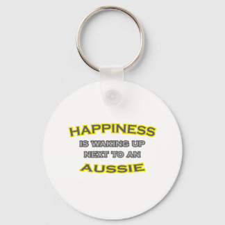 Porte-clés Le bonheur se réveille à côté d'un Australien