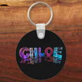 Porte-clés Le brillant nom choisi dans les lumières 3D (Recto)