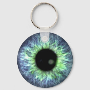 Porte-clés Le cadeau bleu vert Eyeball