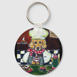 Porte-clés Le Café Golden Retriever