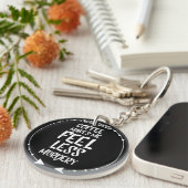 Porte-clés Le café me rend moins meurtrier (Devant Droit)