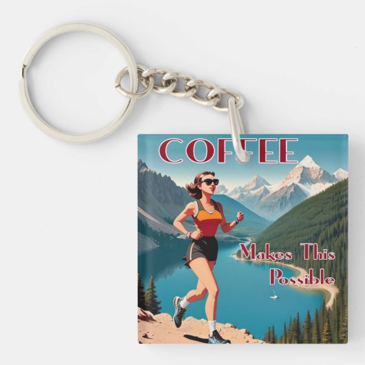 Porte-clés Le Café Permet Cette Exécution Possible (Devant)