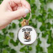 Porte-clés Le Cairn Terrier fou est à moi (Main)