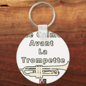 Porte-clés Le Calme avant la Trompette - Jeux de Mots (Recto)