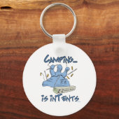 Porte-clés Le camping est l'intention (Recto)