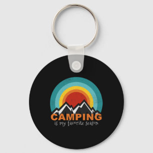 Porte-clés Le camping est ma saison préférée Drôles de campeu