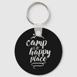 Porte-clés Le camping est mon endroit heureux - T-shirt Monta
