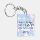 Porte-clés Le cancer n'est qu'un chapitre (Devant gauche)