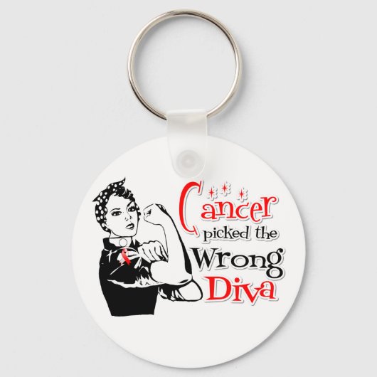 Porte-clés Le Cancer Oral A Pris Le Mauvais Diva (Recto)