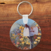 Porte-clés Le cardinal attend le courrier (Recto)