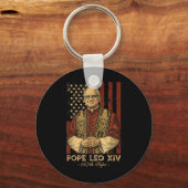 Porte-clés Le cardinal Robert Francis Prévost le pape Leo Xiv (Recto)