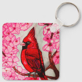 PORTE-CLÉS LE CARDINAL ROUGE  (Dos)