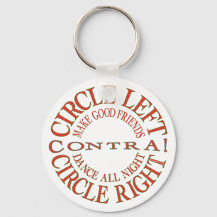 Porte-clés Le cercle laissé, entourent juste