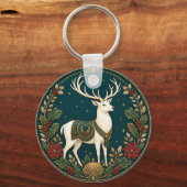 Porte-clés Le Cerf Souverain de l'Hiver (Recto)