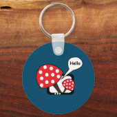 Porte-clés Le Champion Rouge Dit Bonjour À La Télévision (Verso)