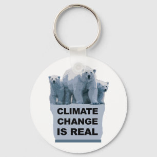 PORTE-CLÉS LE CHANGEMENT CLIMATIQUE EST RÉEL