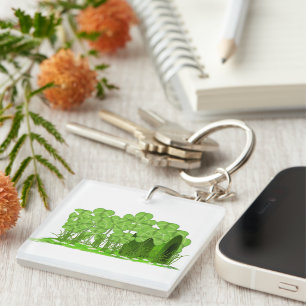 Porte-clés Le chapeau le plus haut de Leprechaun couché dans