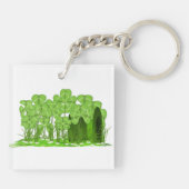 Porte-clés Le chapeau le plus haut de Leprechaun couché dans (Dos)