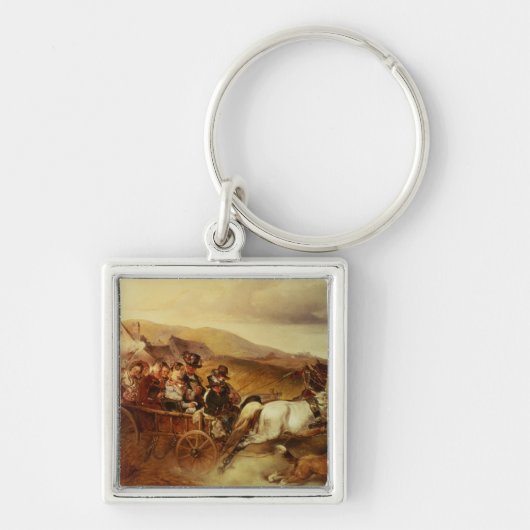Porte-clés Le chariot de mariage (Devant)