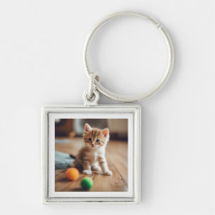 Porte-clés le chat aimant