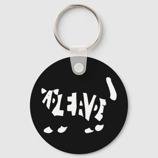 Porte-clés Le chat de Schrödinger (Recto)