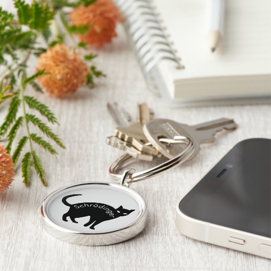 Porte-clés Le chat de Schrödinger (Côté)