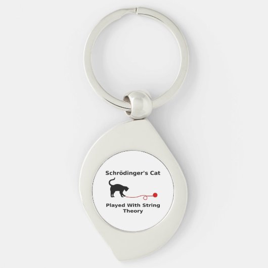 Porte-clés Le chat de Schrödinger joué avec la théorie de (Devant)