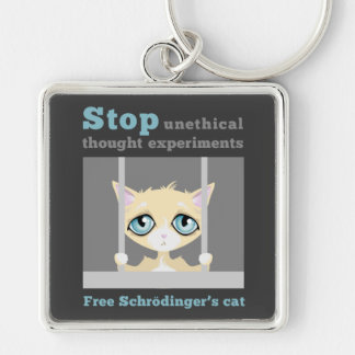 Porte-clés Le chat de Schrodinger libre