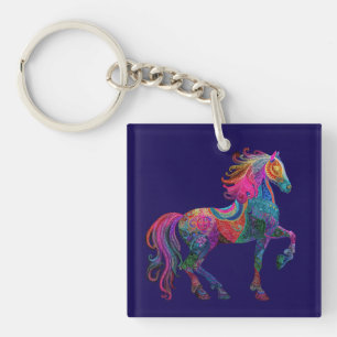Porte-clés Le Cheval Brodé