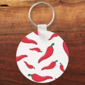 Porte-clés Le chili rouge, le poivre de caye. Piments d'Espag (Recto)