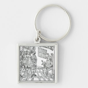 Porte-clés Le chirurgien rend visite à un homme avec des