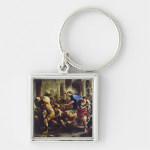 Porte-clés Le Christ conduisant les négociants par le temple
